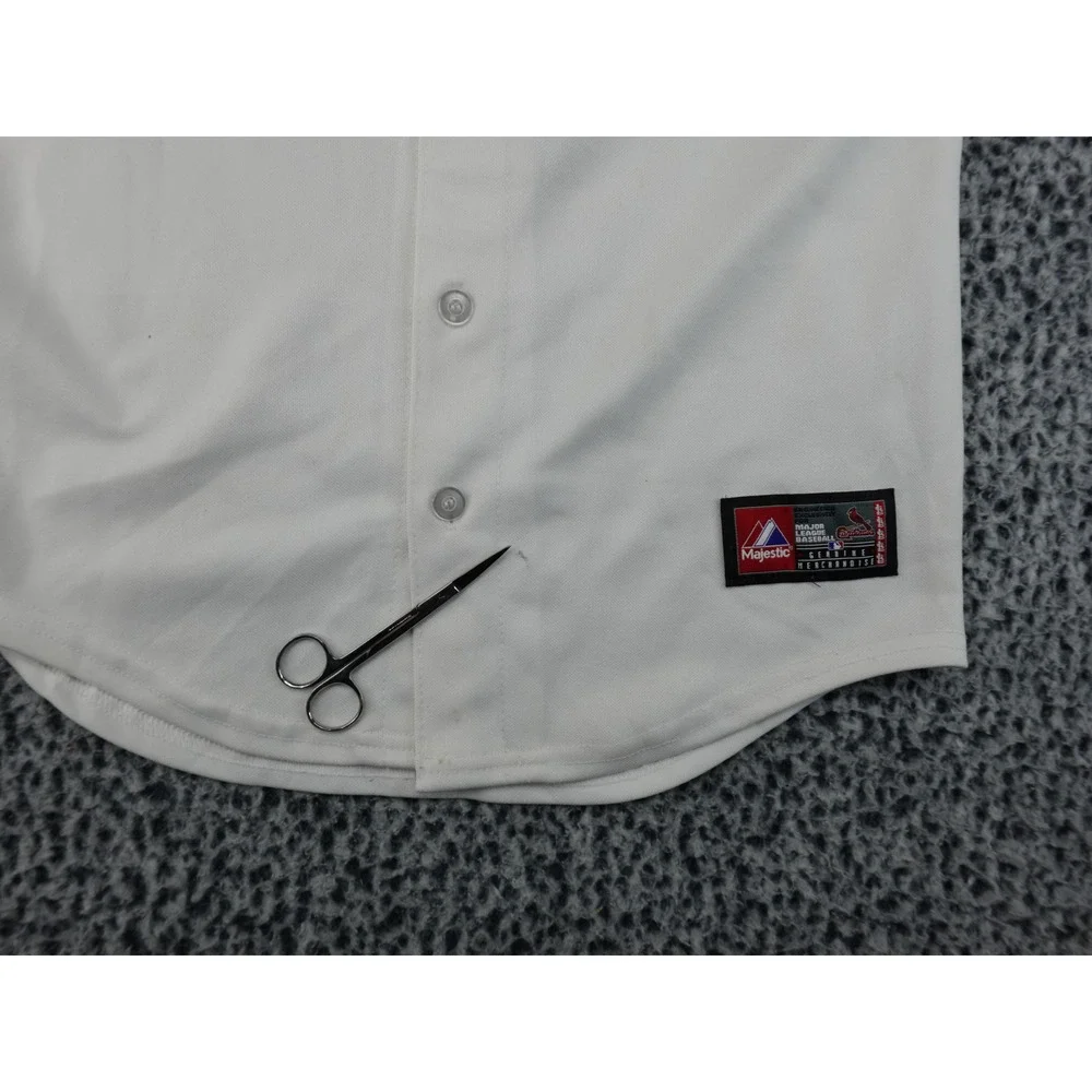 Majestic Baseball Jersey‎ Youth Large White 2011 World Series David Freese 23
